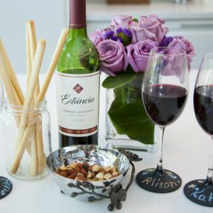 quick and easy DIY wine glasses