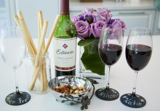 quick and easy DIY wine glasses