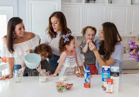 making homemade ice cream