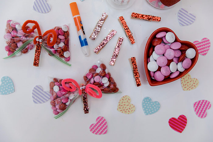 butterfly candy craft Valentine's Day DIY