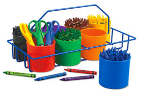 supply caddy for distance learning