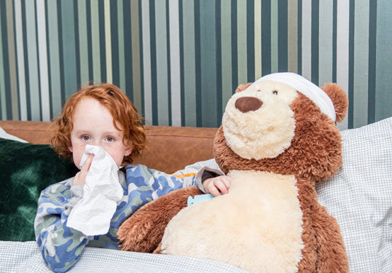 influenza symptoms in kids