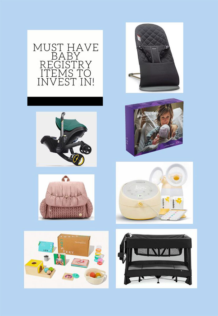 investment pieces to include in your baby registry